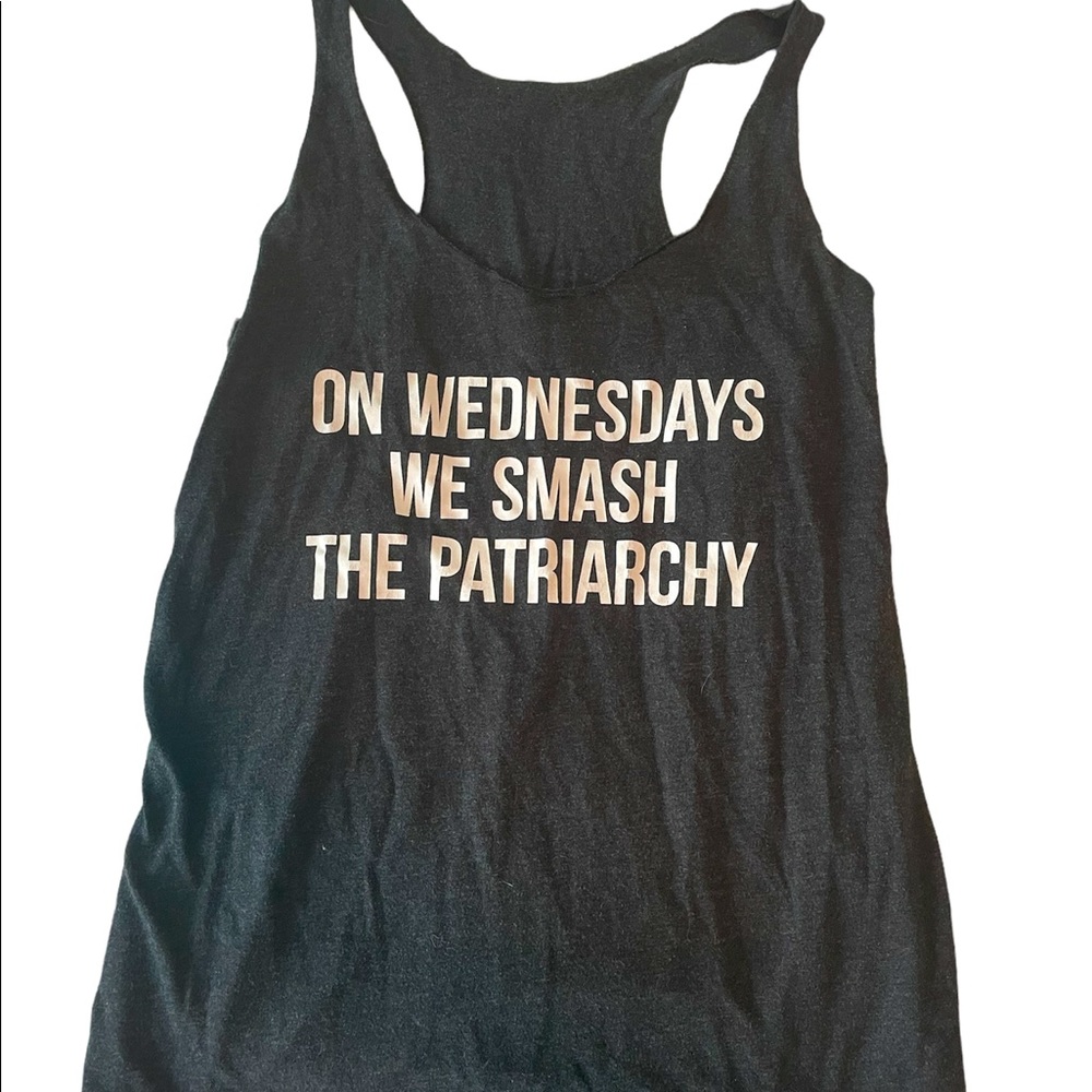 Black On Wednesdays We Smash The Patriarchy Tank Top Feminism Tank Mean Girls